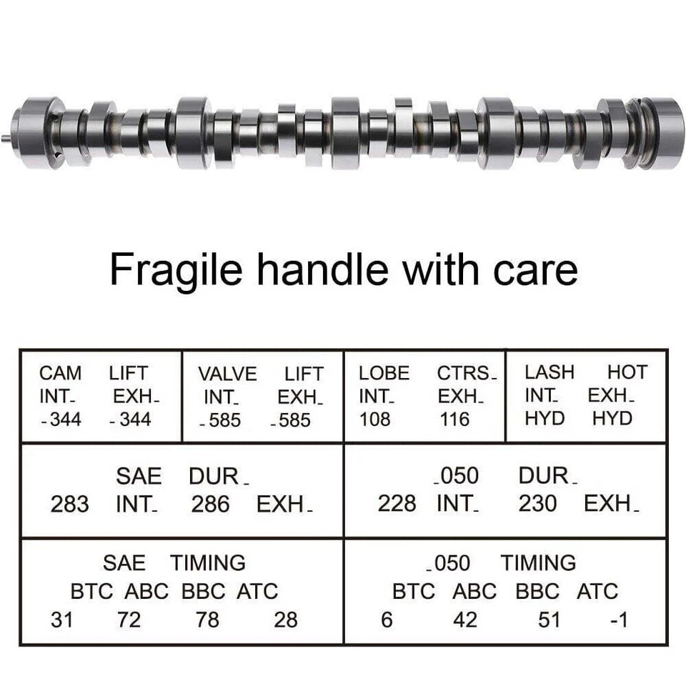 Kit de reconstrução de motor 6.2L alto desempenho E-1840-P estágio 2 eixo de comando HP desleixado ++ - Imagem 2 de 4
