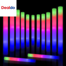30 PCS LED Light up Foam Sticks Party Favors Glow Sticks with 3 Modes for Glow P