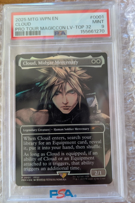 Cloud Midgar Mercenary Pro Tour Top 32 Foil Promo MTG PSA 9 | eBay
