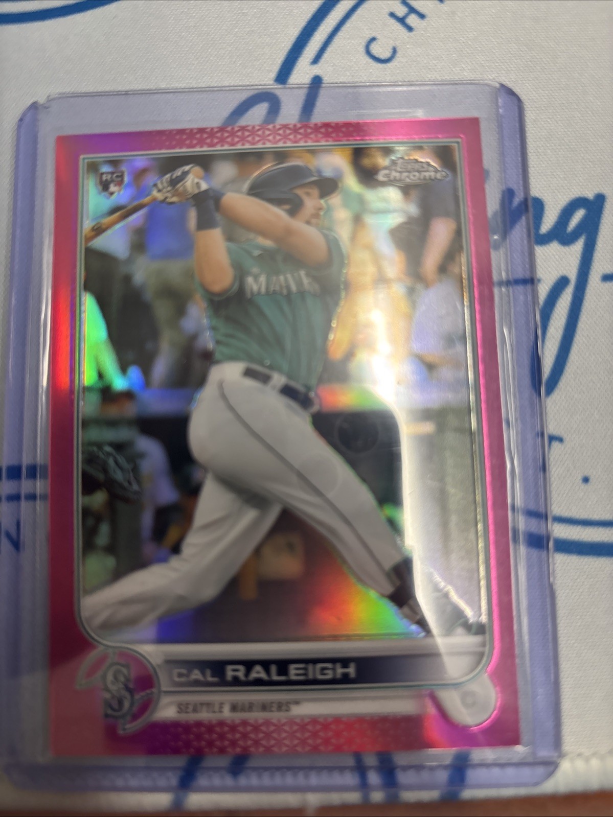 2022 Topps Chrome - Cal Raleigh #149 Magenta Refractor /399 (RC)