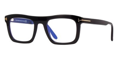 Tom Ford Brille TF5757-B 001 Schwarz Unisex Brille Brillengestell Optisch 52-22-145