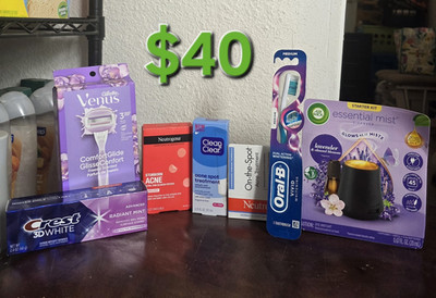 Assorted Personal Care Mixed Lot Venus Razor, Crest 3D White, Neutrogena