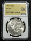 1883 CC Morgan Dollar NGC MS 63 - Flash One Day Sale - Stunning Coin