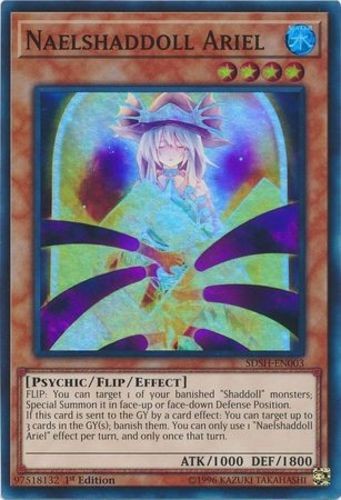 Naelshaddoll Ariel 1st Edition Super Rare Moderately Played SDSH-EN003