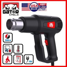 2000W Heat Gun Hot Air Gun Wind Blower Dual Temperature Settings High Power Tool