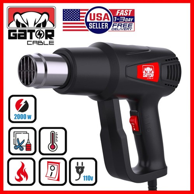 #ad #ad 2000W Heat Gun Hot Air Gun Wind Blower Dual Temperature Settings High Power Tool $22.99