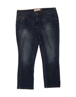 Fat Face Damen Slim Cropped Jeans UK 10 Small W34 L23 Blau Baumwolle BT07