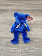 Ty Beanie Babies Unity Bear Soft Toy Collectable Teddy & Tag 2000 Blue