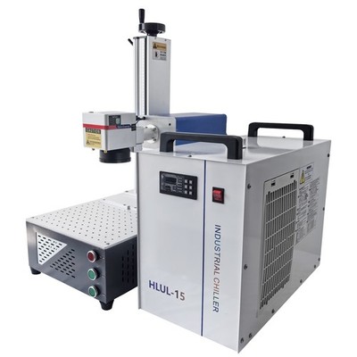 20W Internal carving UV Laser Mark Engraver Machine For Glass Wood & S&A Chiller