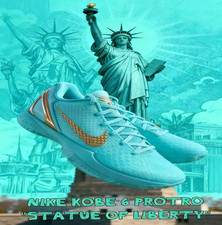   Jalen.Brunson.x Zoom.Kobe-6 Protro  Statue.of.Liberty  PE Men's FREE SHIPPING