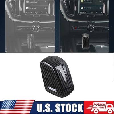 Carbon Fiber ABS Gear Shift Knob Head Cover Trim For Volvo XC90 XC60 XC40 V90