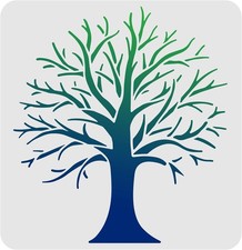 FINGERINSPIRE Tree Stencils Template 11.8x11.8inch Plastic Branches
