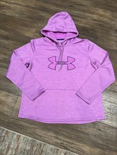 Under Armour Light Pink/Purple Sweatshirt Sz L EUC