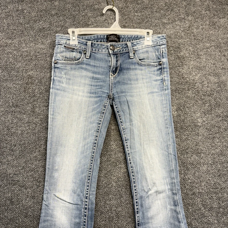 Rerock Express Jeans Women 4L Bootcut Low-Rise Light Wash Denim Pants - Image 2 of 4