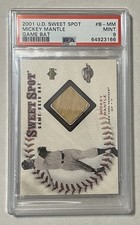 2001 Upper Deck Sweet Spot Mickey Mantle Game Bat #B-MM, PSA 9