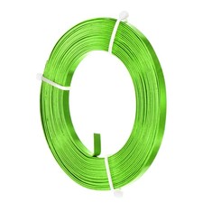 1-Pack 5mm Wide x 16.4ft/5m Bendable Flat Aluminum Wire Grass Green