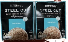 Better Oats Steel Cut Original Oatmeal, 11.6oz (Pack of 2)