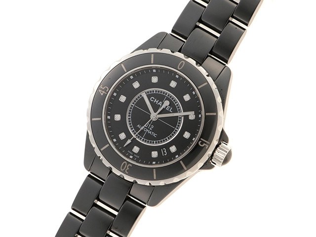 CHANEL J12 38MM H1626 12P Diamond Automatic #256