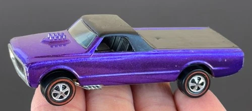 Vintage Hot Wheels Redline 1968 GLOWING Purple Custom Fleetside US - HIGH GRADE!