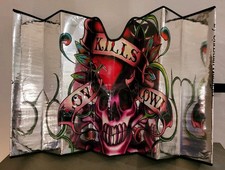 Ed Hardy Love Kills Slowly Car Truck Front Window Windshield Sunshade Jumbo Size