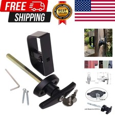 6" T-Handle Shed Door Lock Handle with Lock Keyed Alike Garage t Handle Shed ...