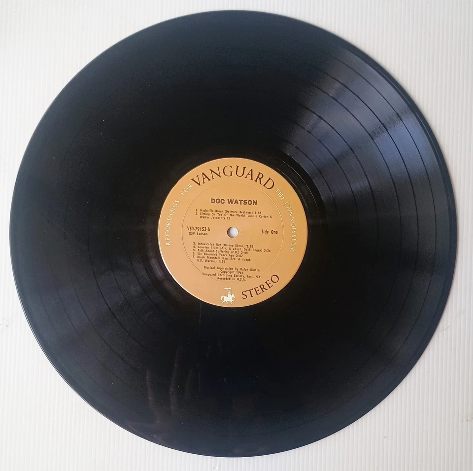 Doc Watson - Self Titled (1964) Blues Folk Country Vanguard VSD-79152 - Image 4 of 4