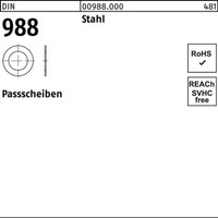 100Er Pack(Stk) 000988000009042030 PaßScheibe Din 988 30 X 42X0,3 Stahl