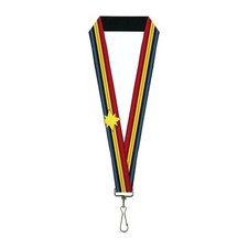 Captain Marvel Star Logo 2019 Movie Lanyard 1  Buckle-Down Products NEW