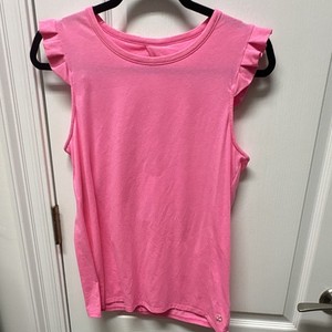 Lilly Pulitzer Luxletic Womens Small Pink Braxton Tank