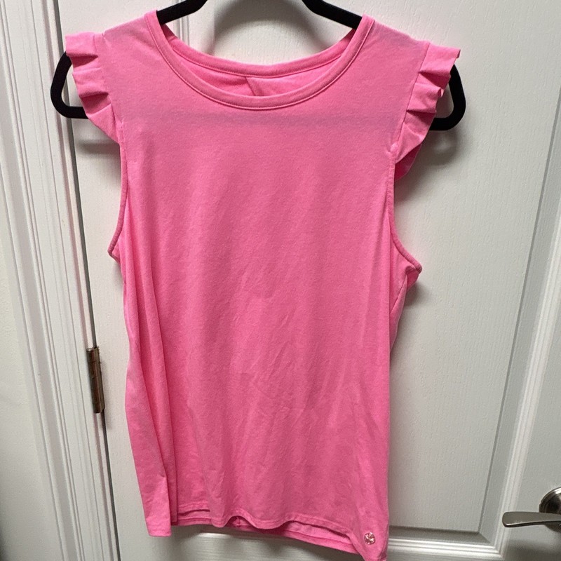 Lilly Pulitzer Luxletic Womens Small Pink Braxton Tank