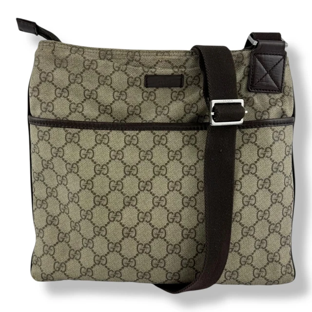 Gucci Messenger Bag GG Supreme Brown Beige