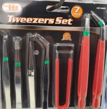 juego de pinzas de precisión de la marca IIT (Illinois Industrial Tool).