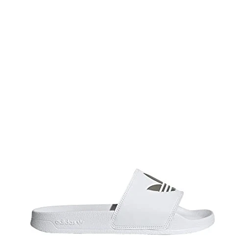 Adidas Originals Ciabatta Donna Adilette Lite Slides Bianco Bianco Argento Opaco 