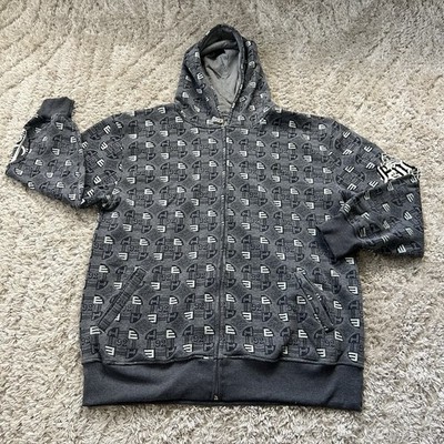 The Energy Clothing Company Men's Hoodie Size 2XL Full Zip Long Jacket Grey RARE