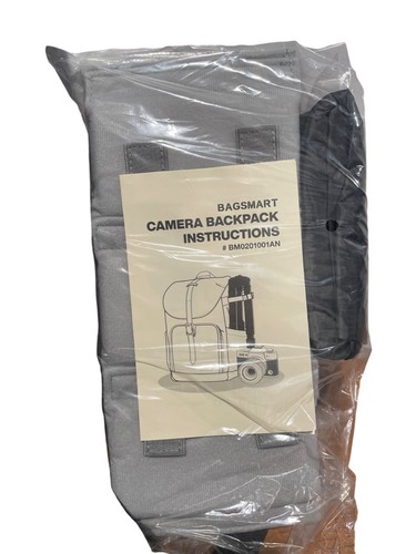 Bagsmart Anniston DSLR Kamerarucksack Grau Canvas - Neu mit Etikett - Bild 5 von 7