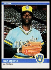 1984 Fleer #210 Ben Oglivie- POOR