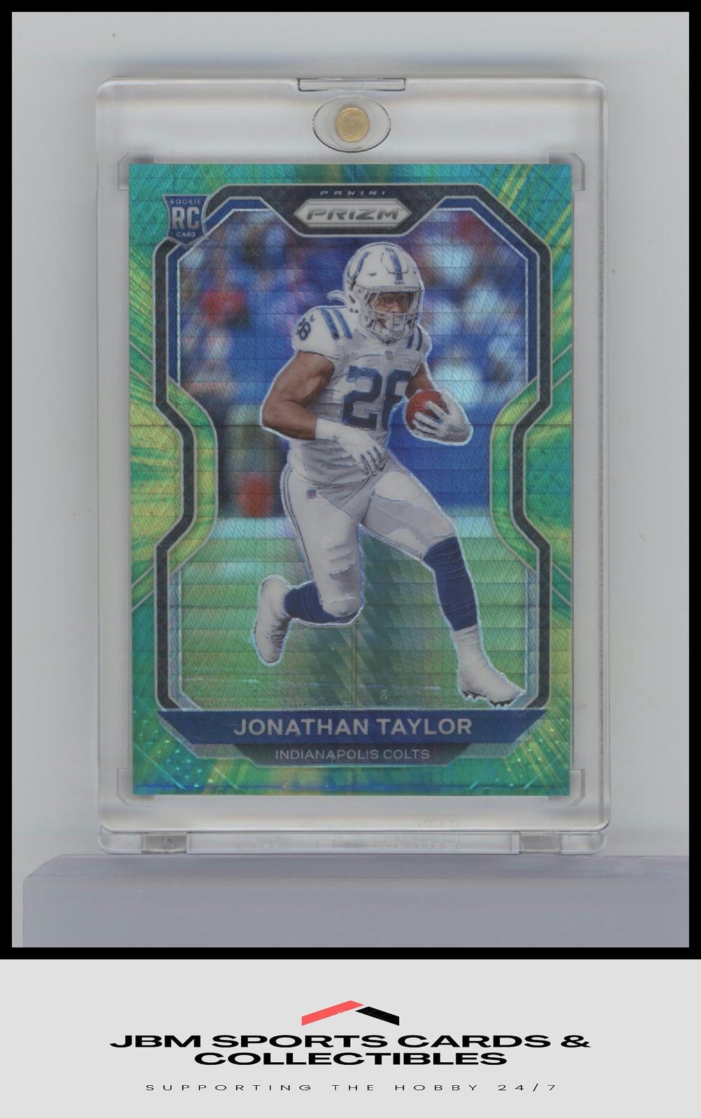 2020 Panini Prizm #332 Jonathan Taylor Prizm Hyper RC #/175