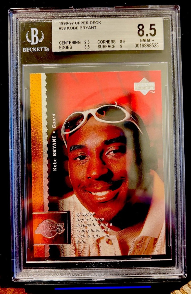 1996-97 Upper Deck #58 Kobe Bryant RC BGS 8.5 NM-MT+ Rookie Card