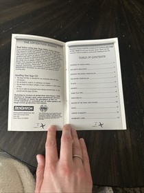 Sega CD Manual Only Revenge Of The Ninja W/Reg Card