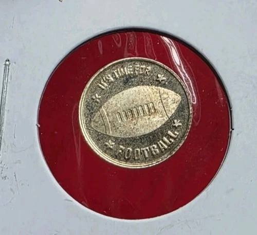 "Its Time For Football" - 1 Gram .999 Fine Silver Mini Fractional Round Coin Bar