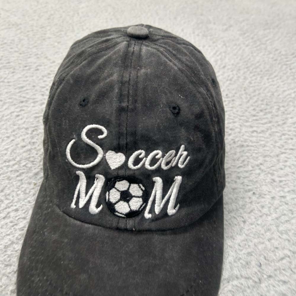 PONY Cappello Mamma Calcio Donna Berretto Baseball Taglia Unica Coda di Cavallo Foro Strapback