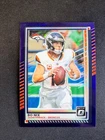 2025 Donruss Optic Bo Nix Purple Prizm HOLO #31 Denver Broncos #d 30/60