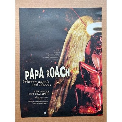 PAPA ROACH BETWEEN ANGELS AND INSECTS POSTER SIZED original music press advert f