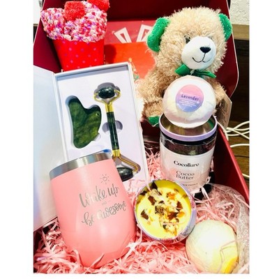 Mother s Day Beauty Gift For A Woman: Body Cream, Face Roller. Sha Stone, Bath