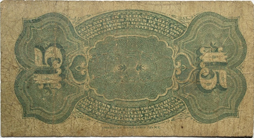 1863 15 Cents Fractional Currency Low Grade Circulated Details P203 - Image 2 of 2