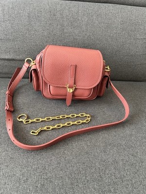 Coccinelle Campus Mini WIE NEU in brandy Tasche Schultertasche Leder
