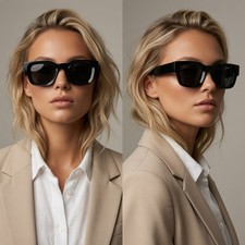 Women Sunglasses Fashion Luxury Style Trendy Eyewear Small Shades Square Frame