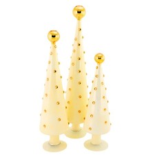Cody Foster Decorated Dotted Trees Ivory Decorative Tree Set Holidays