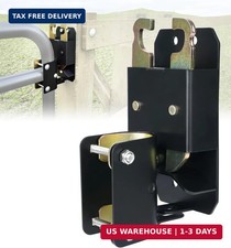 2 Way Farm Gate Latch, Heavy-Duty Lockable Fence Latch with Self-Locking Nut, Bl