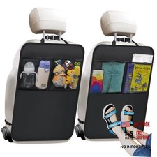 Kick Mats with Organizer -2 Pack Backseat Protector SeatCovers for Your Car,